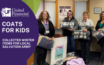 United Financial Credit Union Collects Coats and Winter Gear for Local Children