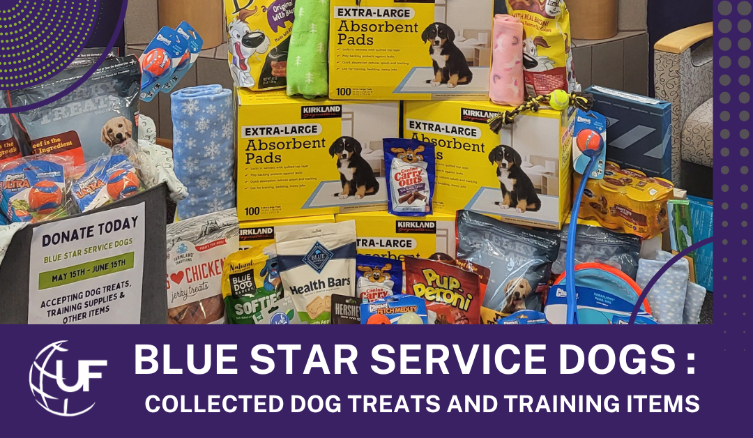 United Financial Credit Union Collection Drive for Blue Star Service Dogs